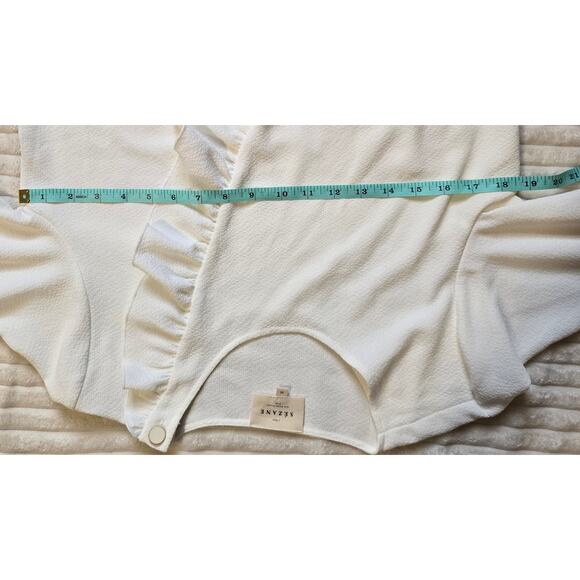 Sezane Jenny Ruffle 3/4 Sleeve Blouse - Picture 10 of 12